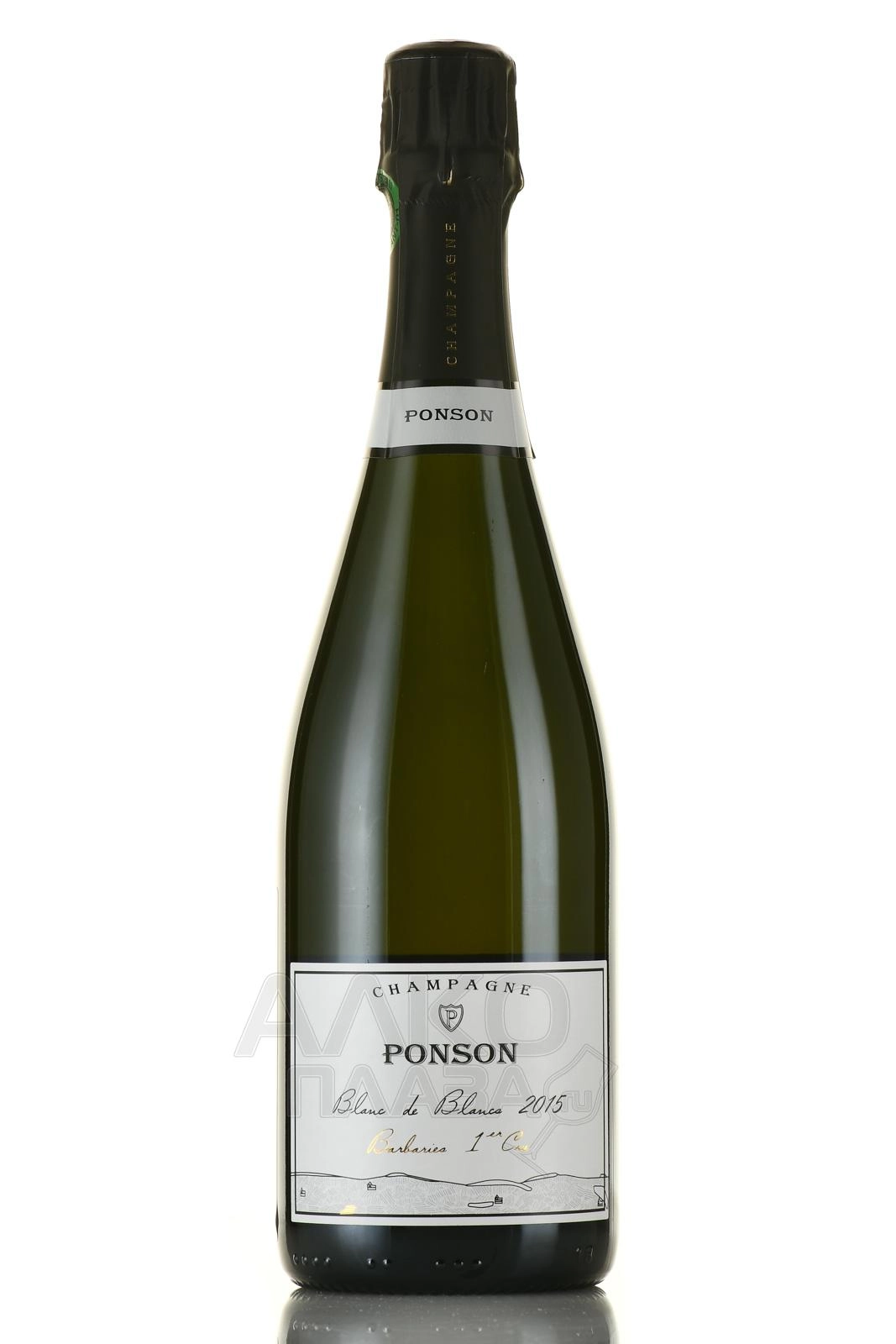 Шампанское Ponson  Les Barbaries Blanc de Blancs 1erCru Extra Brut    2015 750 мл