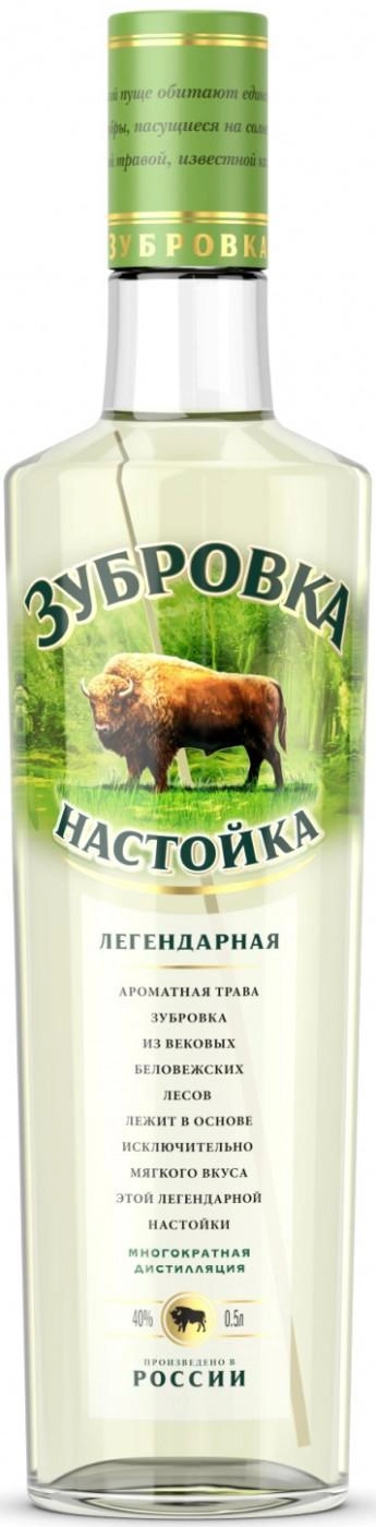 Настойка горькая Зубровка Легендарная 500 мл
