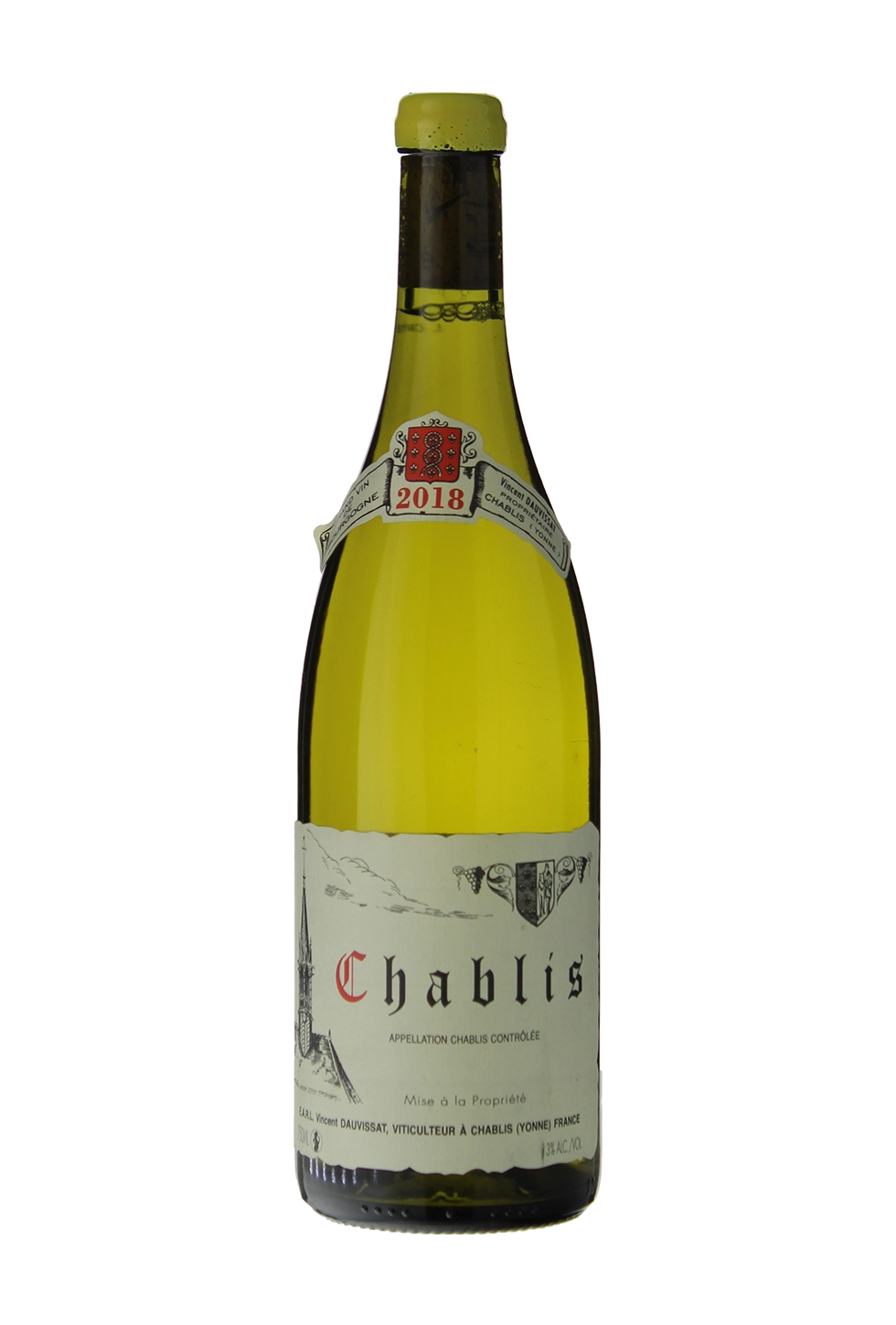 Вино  Vincent Dauvissat   Chablis AOC  2018  750 мл 13 %