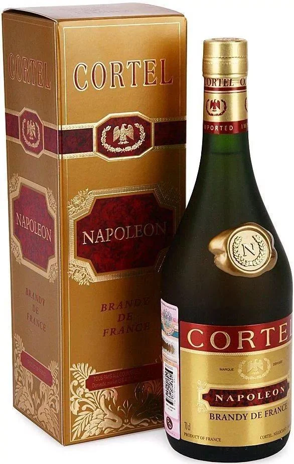 Бренди Cortel Napoleon  VSOP  gift box Кортель  Наполеон ВСОП в п/у 700 мл