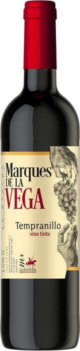 Вино  Marques de la Vega  Tempranillo  La Mancha    2020 750 мл