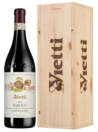 Вино Vietti  Barolo  Castiglione  DOCG  wooden box  2019 750 мл 14%