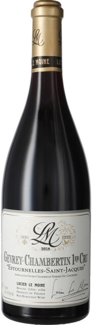 Вино Lucien Le Moine Gevrey-Chambertin 1er Cru Estournelles Saint-Jacques Люсьен Ле Муан Жевре-Шамбертен Премье Крю Эстурнель Сен-Жак 2018 750 м