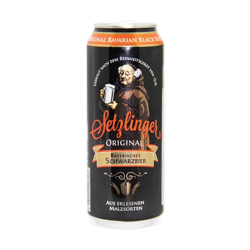 ПИВО Setzlinger Original Schwarzbier  ЗЕТЦЛИНГЕР ОРИДЖИНАЛ ШВАРЦБИР  в жестяной банке 500 мл