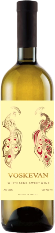 Вино Voskevan, white semi-sweet  750  мл 12,5 %
