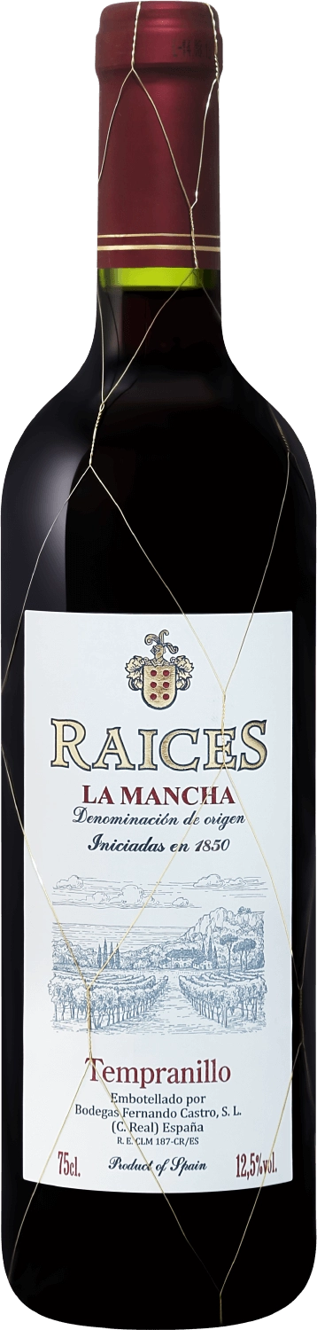 Вино Raices, La Mancha DO, Bodegas Fernardo Castro  Райсес, Ла Манча DO, Бодегас Фернандо Кастро  2019 750 мл
