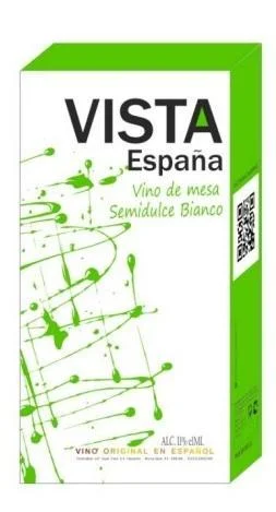Вино Capel Vinos  Vista Espana Blanco  Капель Винос Виста Испания белое полусладкое  1000 мл