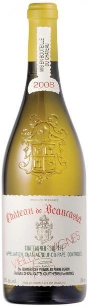 Вино Perrin et Fils Chateau de Beaucastel ШАТО ДЕ БОКАСТЕЛЬ Шатонеф-дю-Пап AOC  белое сухое 2012 750 мл