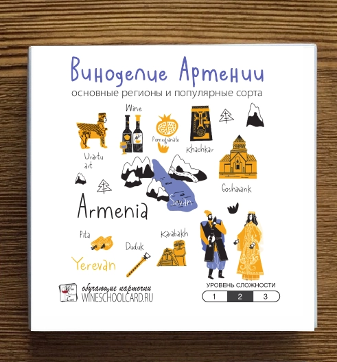 Обучающий набор для сомелье  Виноделие Армении. Сорта и Регионы