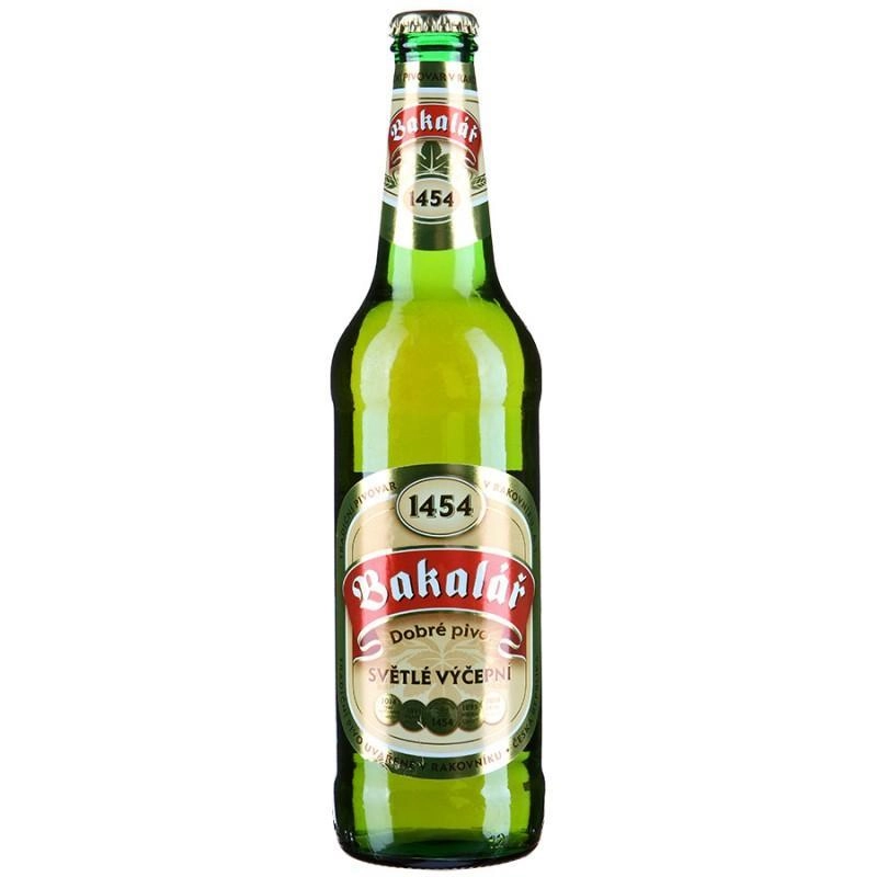 Пиво Bakalar Original Lager Бакалар Оригинальное светлое стекло 500 мл