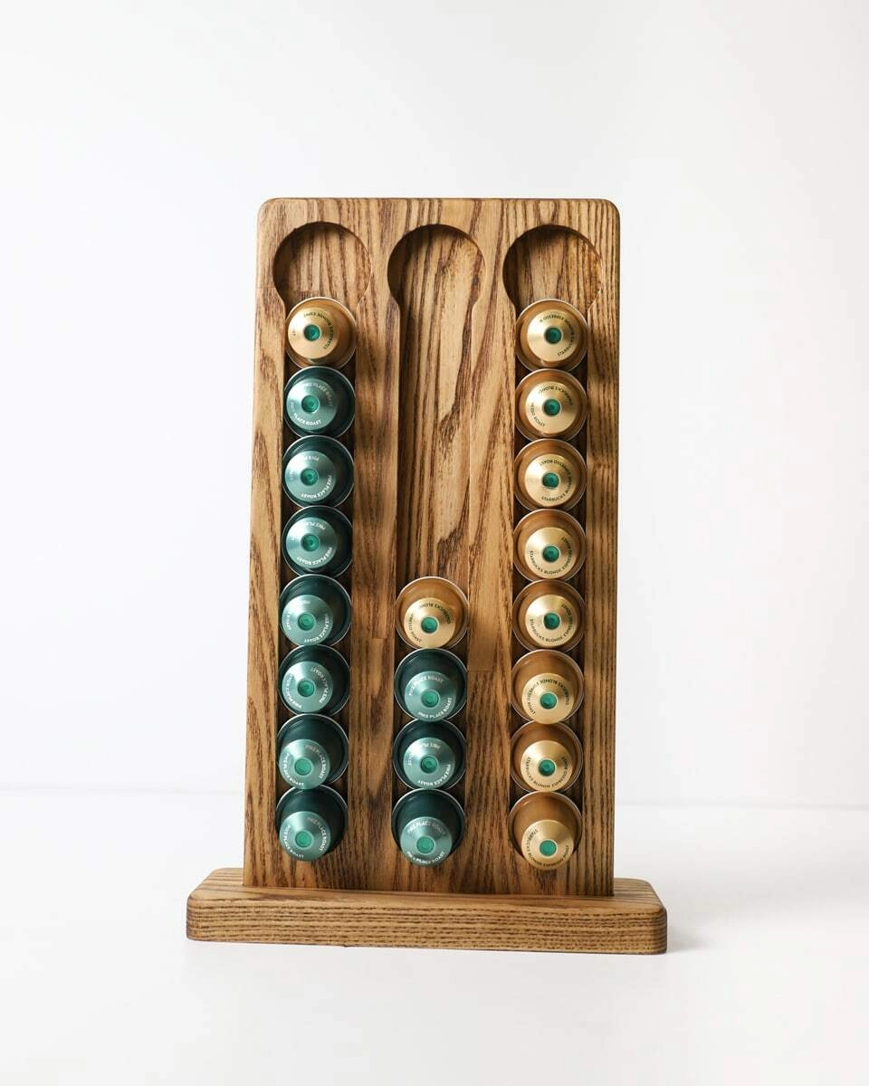 Стойка держатель  Welovewood     для капсул Nespresso   Орех