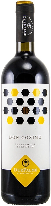 Вино    Due Palme Don Cosimo Primitivo   Дон Козимо  Примитиво  красное полусухое  2021  750 мл  13,5 %