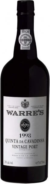 Вино Warre’s Quinta da Cavadinha Vintage Port, Уор'c Кинта да Кавадинья Винтаж Порт, 1998, 0.75 л