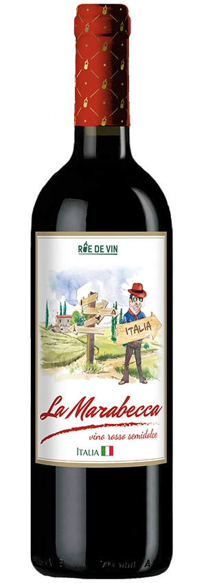 Вино La Marabecca red Ла Марабекка красное полусладкое 2019 750 мл.
