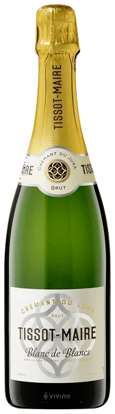 Игристое вино  Tissot-Maire Cremant  du Jura Blanc de  Blancs Brut  750 мл 12%
