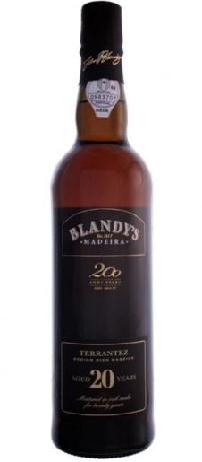 Мадера Крепленное вино Madeira Wine Company Blandy's Terrantez 20 y.o. Medium Rich gift box  750 мл