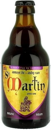 Пиво Brunehaut Abbaye de St. Martin  Brune Брюнехаут Абей де Сен Мартен Брюн стекло 330 мл