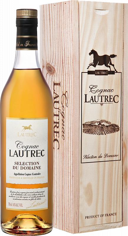 Коньяк Godet Cognac Lautrec Selection du Domaine  wooden box  700 мл