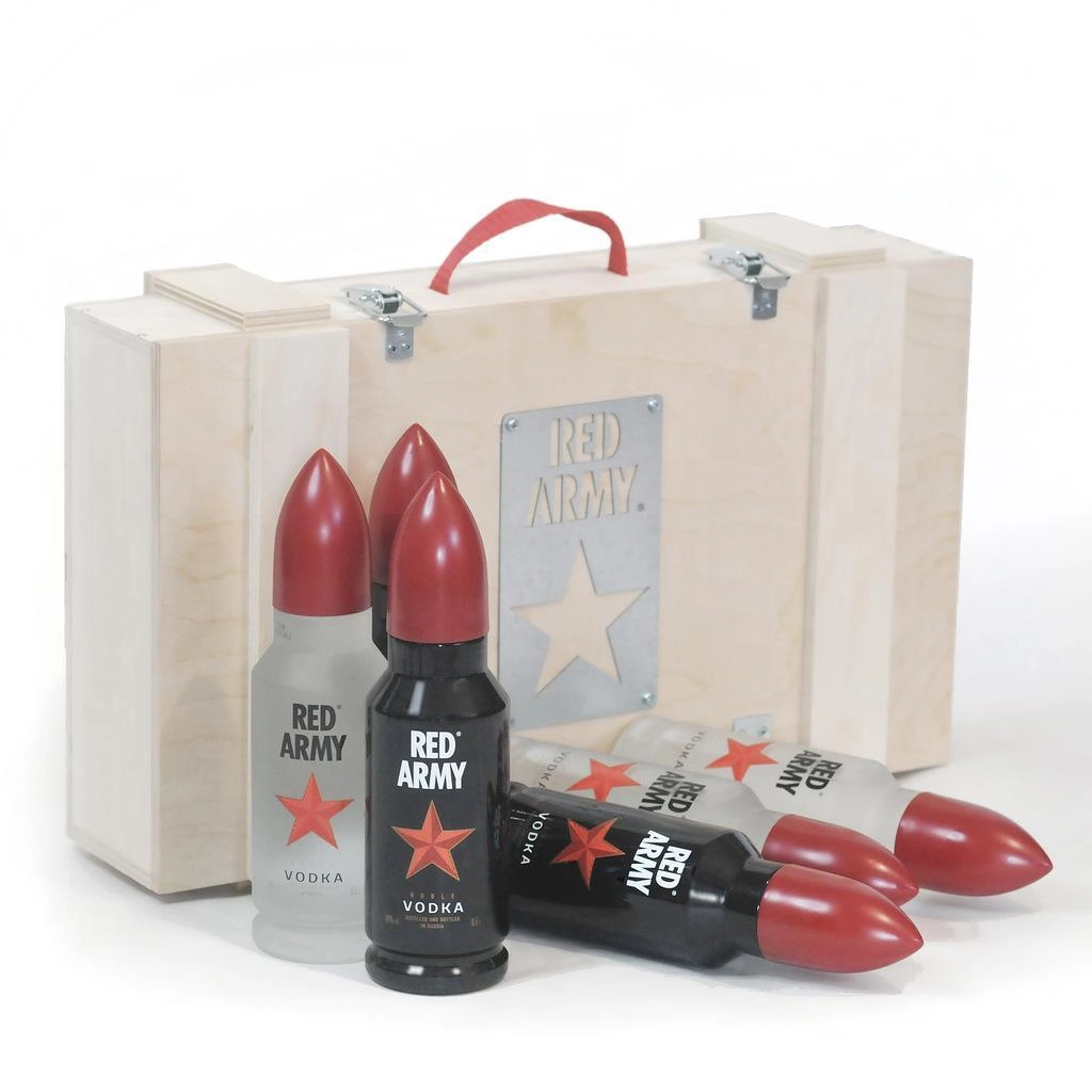 Ящик деревянный  Red Army Рэд Арми  6 шт х  500 мл (ПУСТОЙ)
