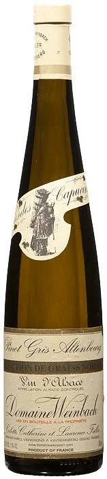 Вино Domaine Weinbach  Pinot Gris Altenbourg Selection de Grains Nobles Домен Вайнбах Пино Гри Альтенбург Селексьон де Грэн Нобль 2002 750 мл