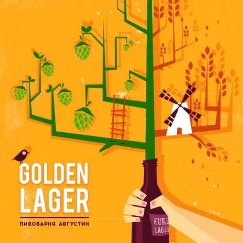 Пиво  Augustine  Golden Lager  Августин Голден   Лагер  500 мл