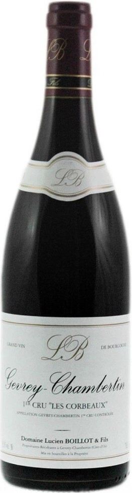 Вино Domaine Lucien Boillot et Fils Gevrey-Сhambertin 1-er Cru les Corbeaux red dry  2019 750 мл