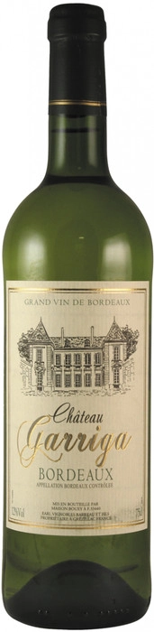 Вино Chateau Garriga   Blanc  Bordeaux AOC white  750 мл
