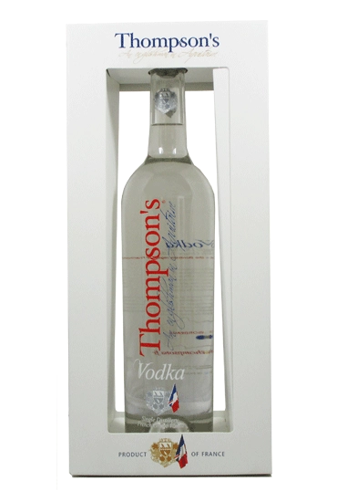 Водка  Tessendier French grape Vodka  Thompson`s gift in box  700 мл