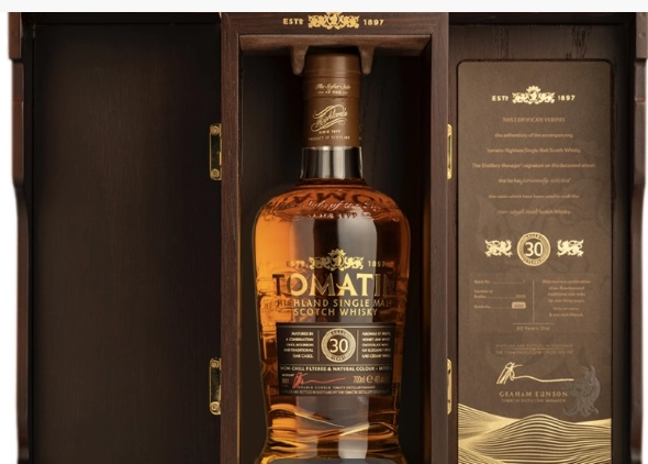 Виски Tomatin 30 years old   gift in box  700 мл