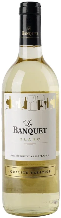 Вино "Le Banquet" Blanc Sec, "Ле Банке" Белое сухое, 0.75 л