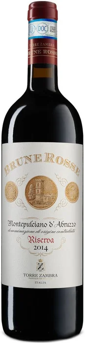 Вино Torre Zambra  Brune Rosse Montepulciano d'Abruzzo DOC Riserva  Торре Замбра  Бруне Россо  Монтепульчано д'Абруццо Ризерва 2014 750 мл