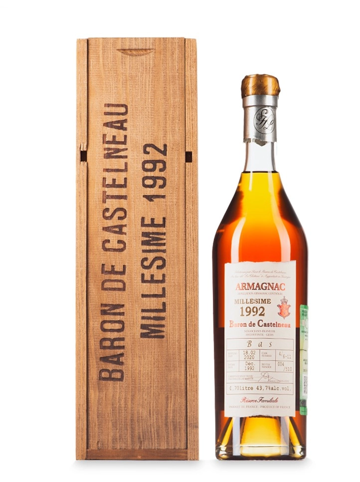 Арманьяк Baron de Castelneau  1992  700 мл