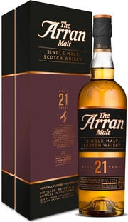 Виски Arran 21 years in tube 700 мл