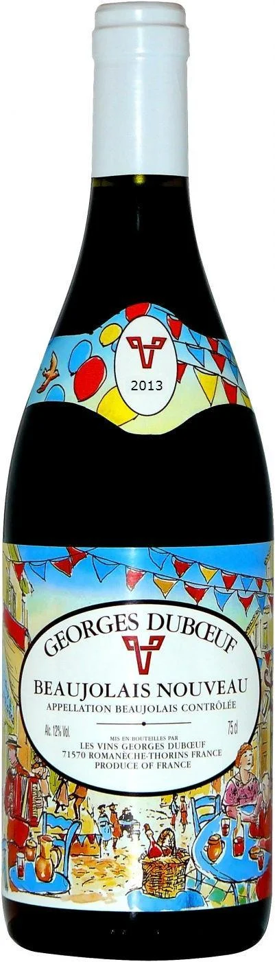 Вино Georges Duboeuf, Beaujolais Nouveau AOC,Джордж Дюбеф, Божоле Нуво, 2014, 0.75 л