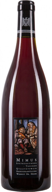 Вино Weinhaus Heger Mimus Ihringer Winklerberg Spatburgunder Вайнхауз Хегер Мимус Ирингер Винклерберг Шпетбургундер 2017 750 мл  13,5%