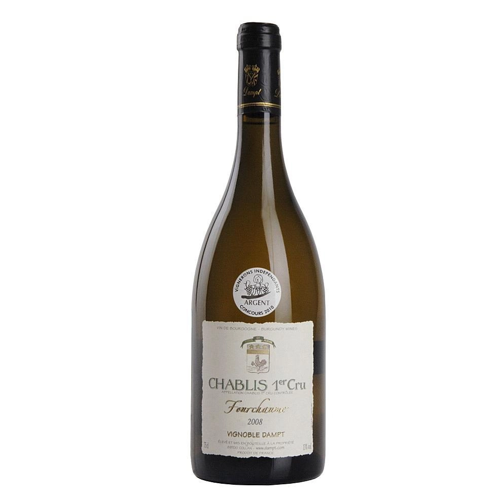 Вино Vignoble Dampt AOC Chablis Premier Cru Fourchaume  Preuses  Винобль Дамп АОС Шабли Фуршом Премье Крю 2014 750 мл