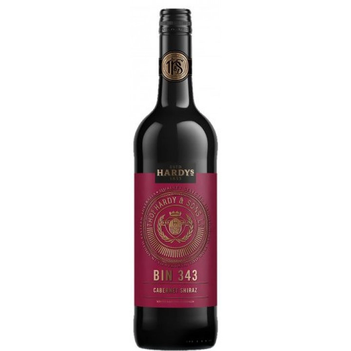 Вино Hardys Bin 343 Cabernet-Shiraz   2016  750 мл