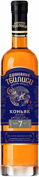 Коньяк  Душевный Тбилиси 7-летний  500 мл