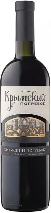 Вино столовое Т.М. Крымский погребок Красное Полусладкое 750 мл