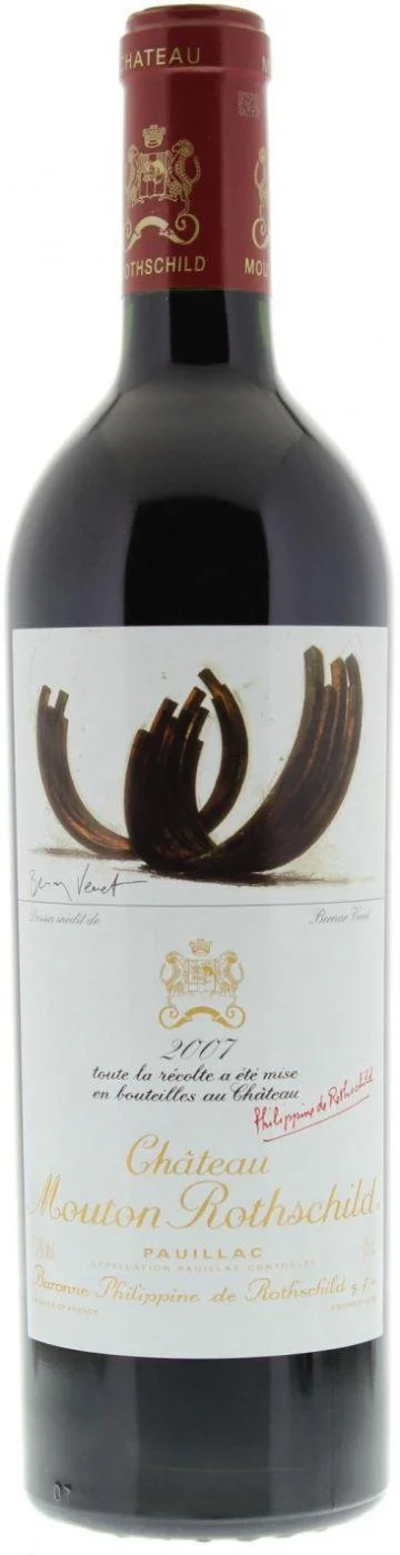 Вино Chateau Mouton Rothschild Pauillac AOC Premier Grand Cru Classe/ Шато Мутон Ротшильд (Пойяк) Премьер Гран Крю, 2007, 750 мл