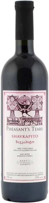 Вино Pheasant's Tears  Shavkapito  Слезы Фазана  Шавкапито 2021   750 мл