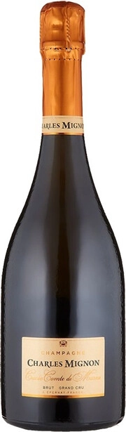 Шампанское Charles Mignon  Cuvee Comte de Marne Brut Grand Cru  Champagne AOC   2016 750 мл