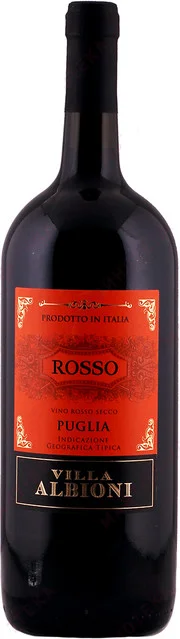Вино  Villa Albioni Rosso Puglia IGT Вилла Альбиони Россо 1500   мл