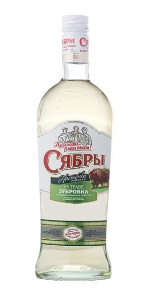 Настойка горькая  Сябры на траве зубровка   500 мл