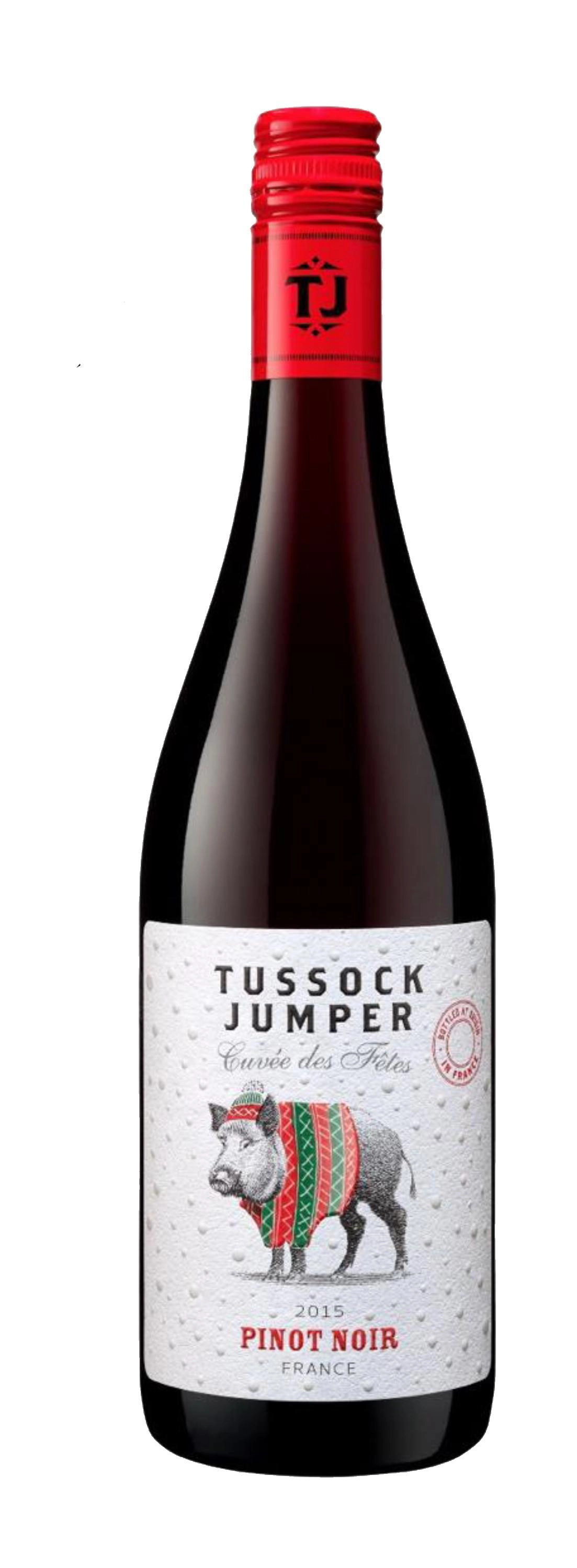 Вино Tussock Jumper Pinot Noir  Тасэк Джампер Пино Нуар Новогодняя Серия 2015 750 мл