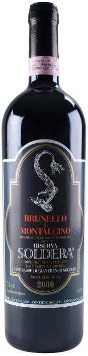 Вино Case Basse Brunello di Montalcino  Riserva Soldera  DOCG Казе Бассе Брунелло ди Монтальчино  Ризерва Сольдера 2000  750 мл