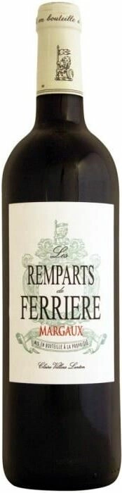 Вино Les Remparts de Ferriere Margaux AOC Ле Рампар де Феррьер 2016 750 мл