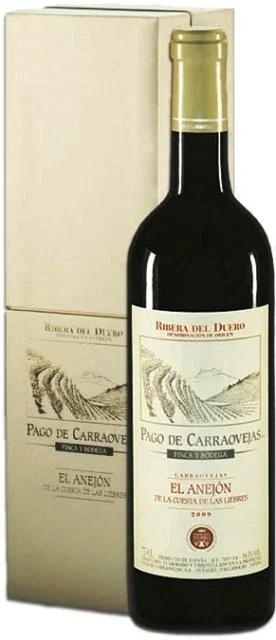 Вино Pago de Carraovejas El Anejon de la Cuesta de Las Liebres Ribera del Duero DO gift box Эль Анехон де ла Куэста де Лас Льебрес в подарочной коробке 2009 1500 мл