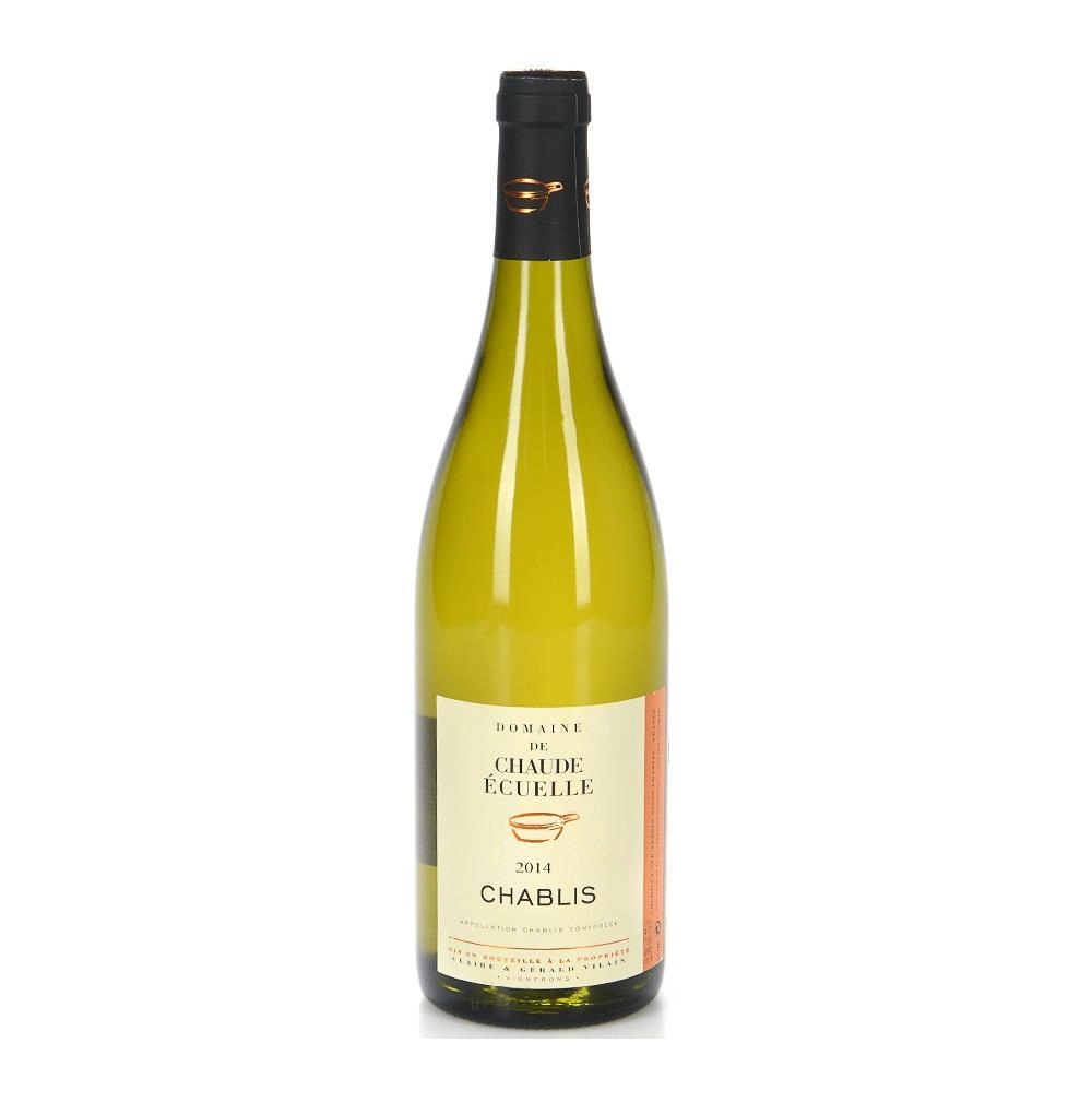 Вино   Domaine de Chaude Ecuelle AOC  Chablis Домен де Шод Экюель  Шабли 2017 750 мл