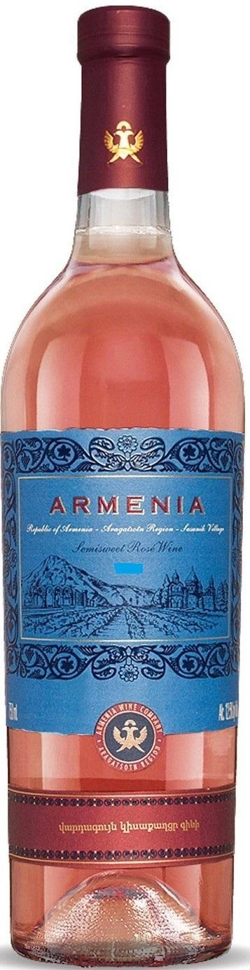 Вино Армения Вайн Арагацотн розовое сухое 750 мл